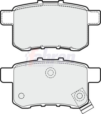 Fahren Brake Pad Set, disc brake FBP3678