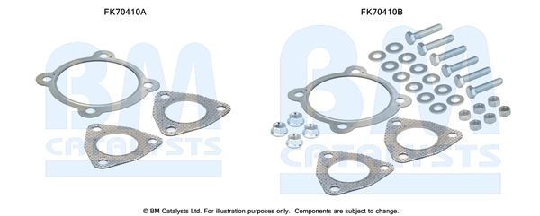 BM CATALYSTS szerelőkészlet, kipufogócső FK70410