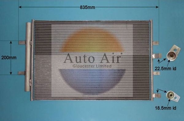 Auto Air Gloucester 16-1436 Condenser, air conditioning