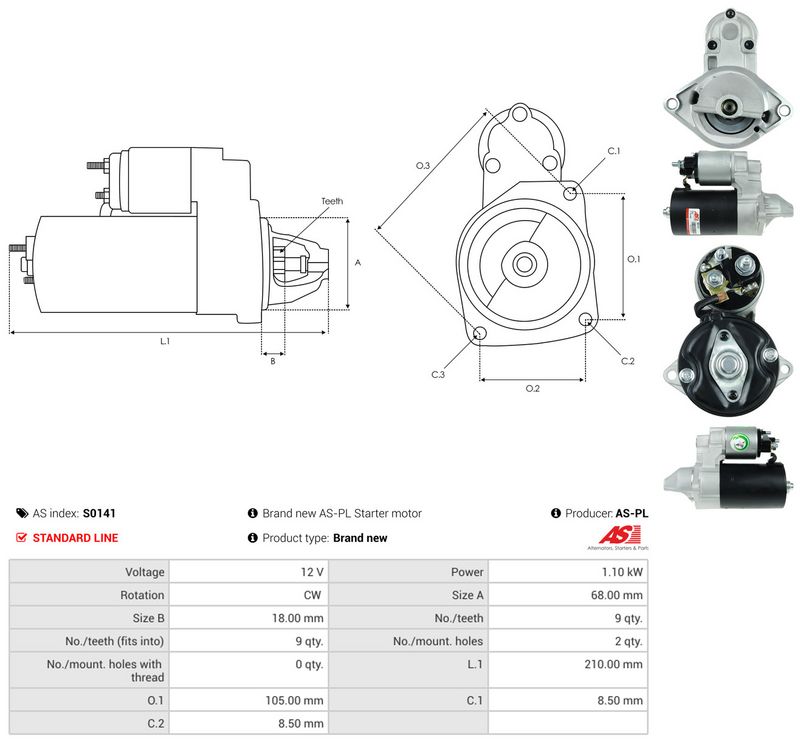 Starter, AS-PL S0141