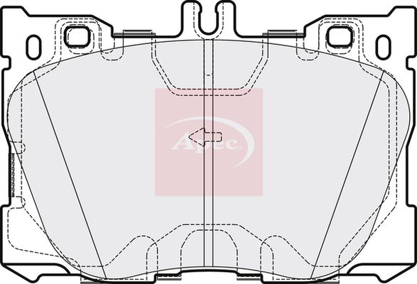 APEC Brake Pad Set, disc brake PAD2139