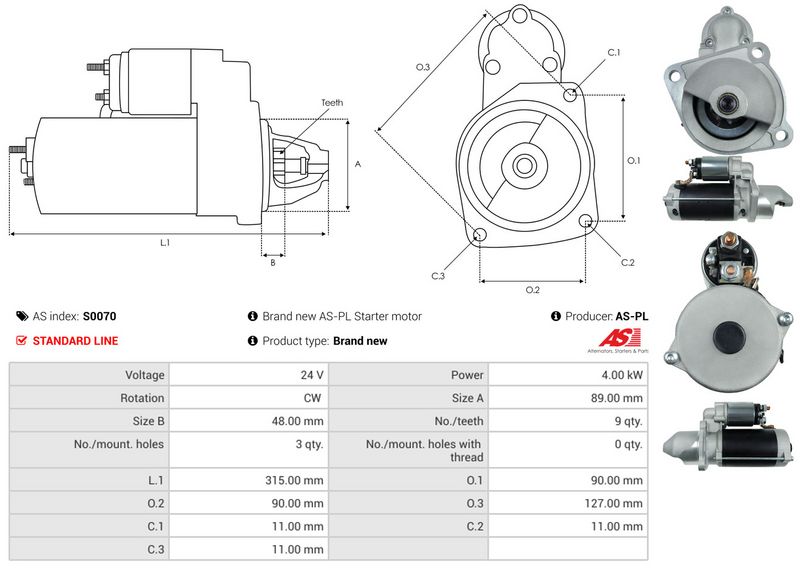 AS-PL S0070 Starter