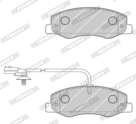 FERODO FVR4349 Brake Pad Set, disc brake