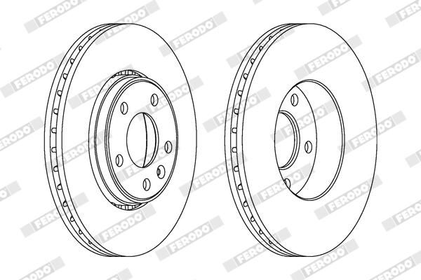 FERODO DDF1204C-1 Brake Disc