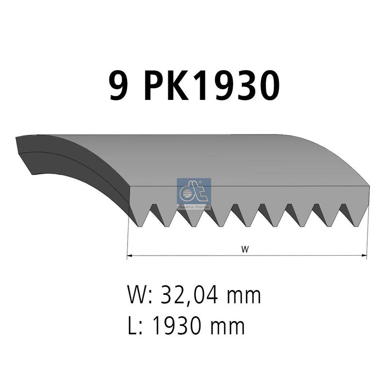 Curea transmisie cu caneluri 4.80710 DT Spare Parts