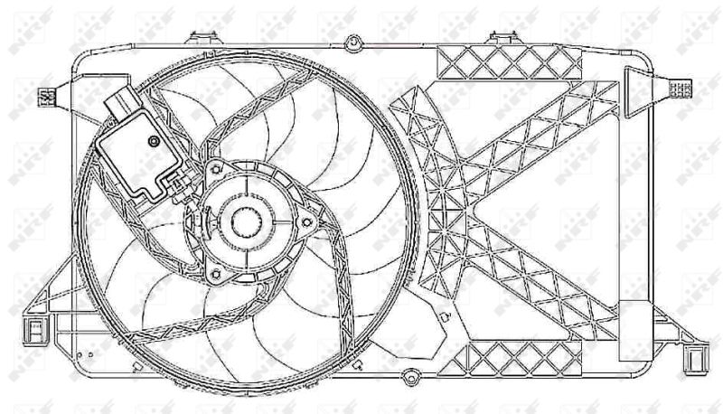 NRF ventilátor, motorhűtés 47264