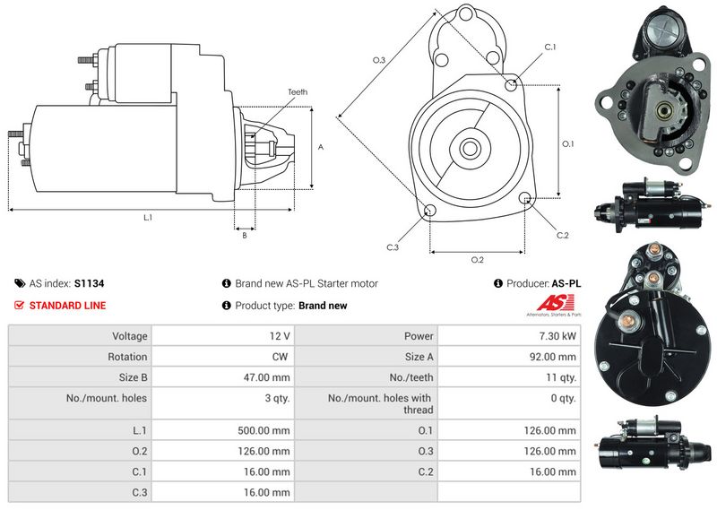 AS-PL S1134 Starter