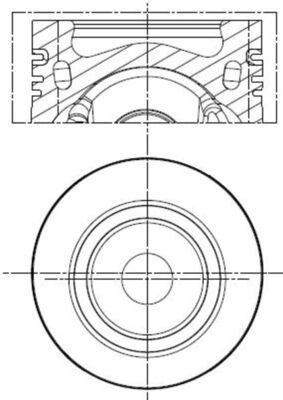 MAHLE dugattyú 028 PI 00141 001