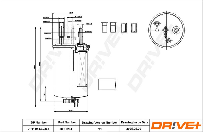 Filtru combustibil DP1110.13.0264 Dr!ve+