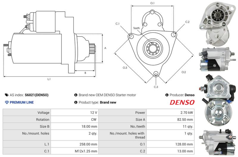 AS-PL S6021(DENSO) Starter