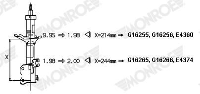 MONROE G16256 Shock Absorber