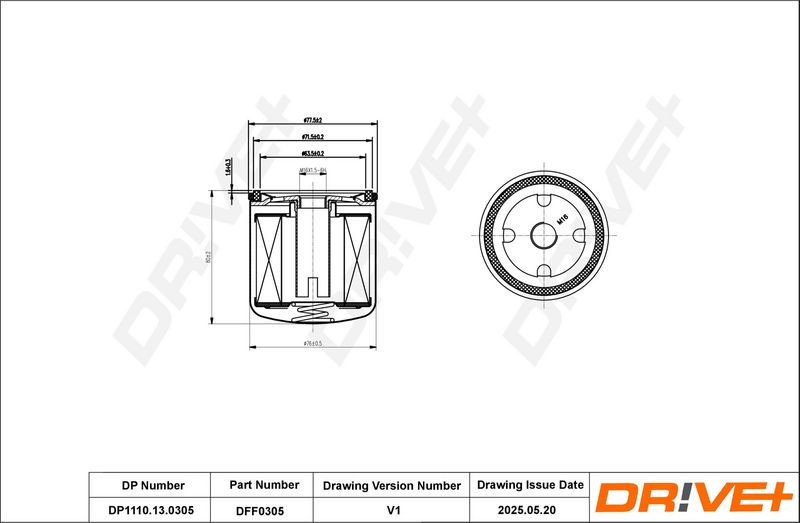 Filtru combustibil DP1110.13.0305 Dr!ve+