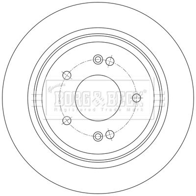 Гальмівний диск, Borg & Beck BBD5615