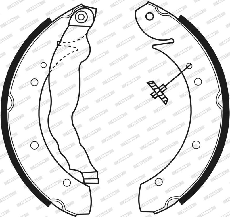 FERODO Jeu de mâchoires de frein FSB447