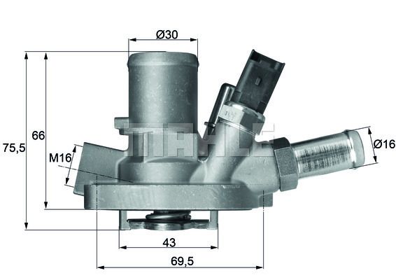 Термостат, охолоджувальна рідина, Mahle TI14780