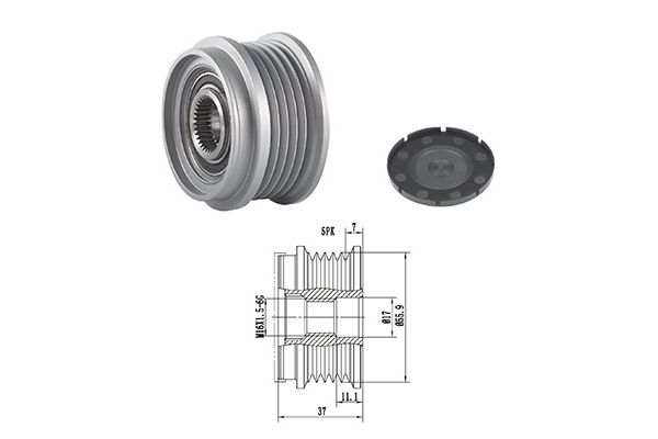 GOOM AP-0024 - Alternator Freewheel Clutch
