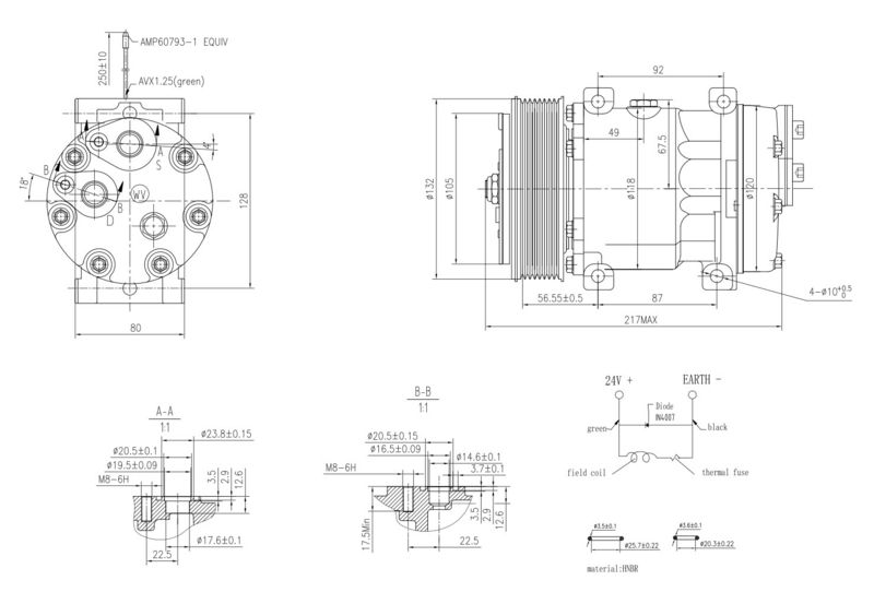 Kompresor, klimatizace 8FK 366 200-041