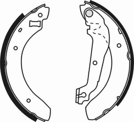 ABE C0G008ABE Brake Shoe Set