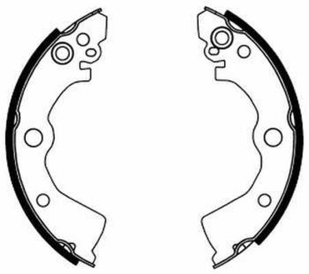 ABE C01042ABE Brake Shoe Set