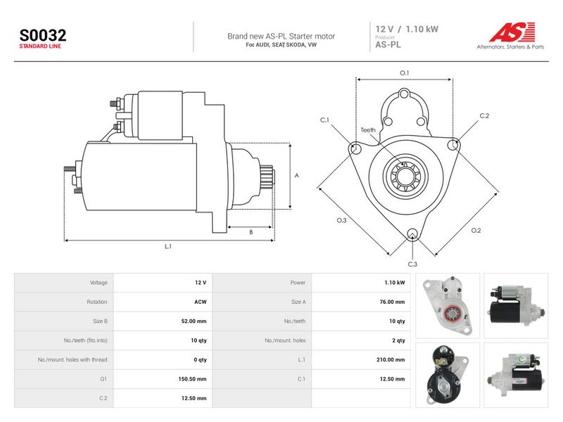 Starter, AS-PL S0032