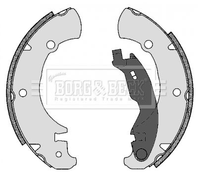Borg & Beck rear brake shoes - BBS6302