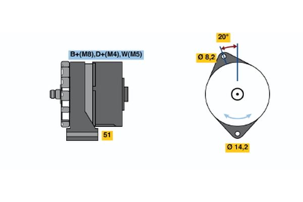 BOSCH 0120489303 - Alternator