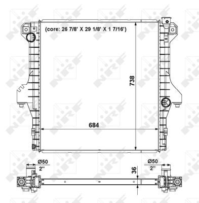 NRF 56025 Radiator, engine cooling