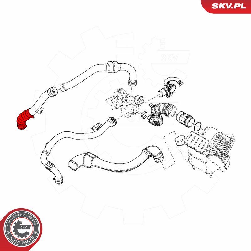 ESEN SKV 54SKV093 Charge Air Hose