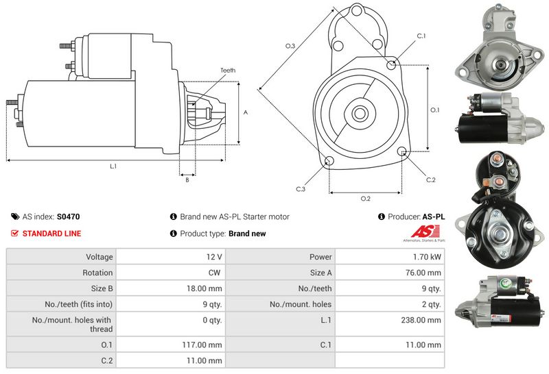 AS-PL S0470 Starter