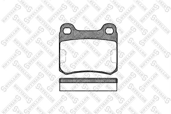STELLOX fékbetétkészlet, tárcsafék 168 000-SX