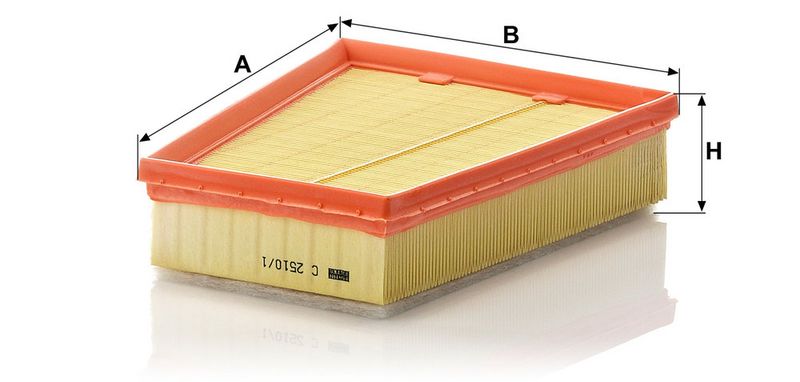 Õhufilter, MANN-FILTER C 2510, 1