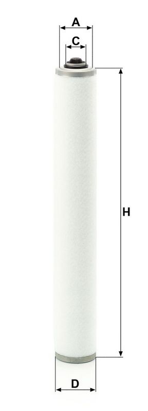 Carterontluchtingssysteem filter past: BUSCH R 5 RA 0400 B, R 5 RA 0630 B, R 5 RA 1000 B, R 5 RA 1600 B