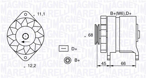 MAGNETI MARELLI generátor 063321112010