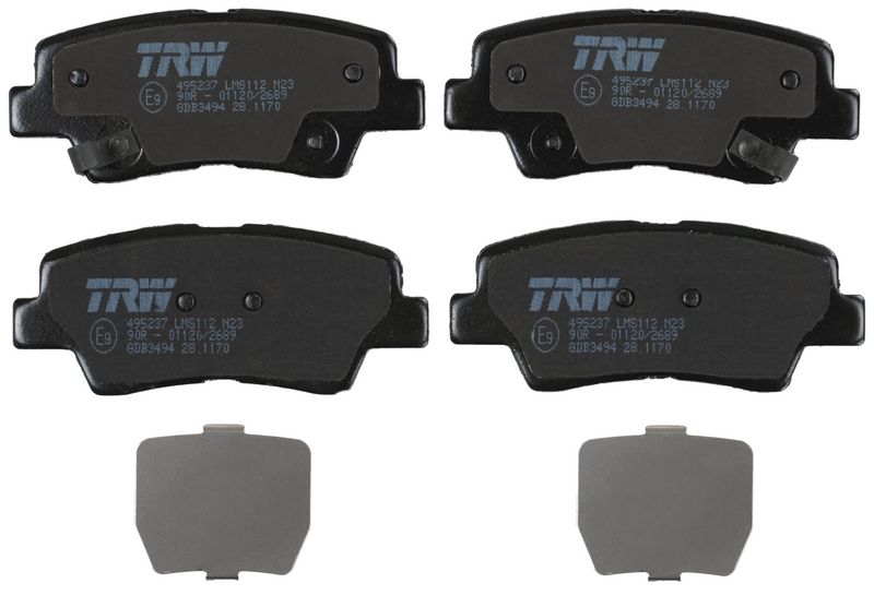 TRW GDB3494 Brake Pad Set, disc brake