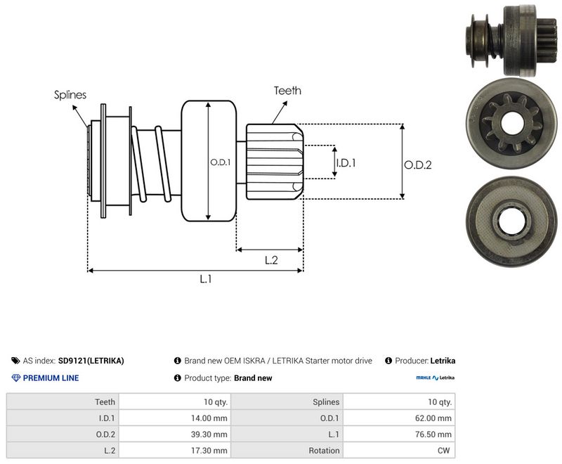 Vabajooks, starter, AS-PL SD9121(LETRIKA)