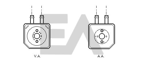 Radiador de aceite, aceite motor