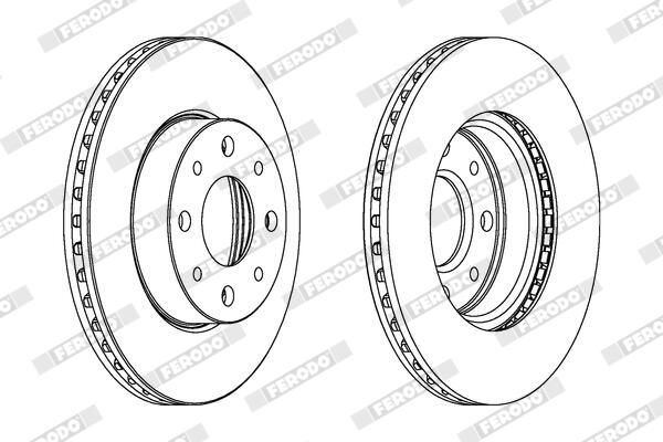 FERODO Disque de frein DDF888