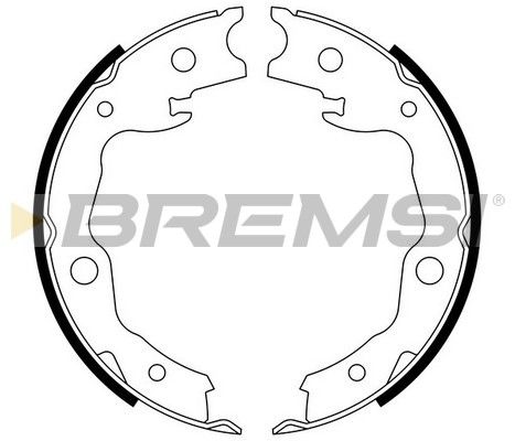 Комплект гальмівних колодок, стоянкове гальмо, Bremsi GF0876