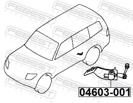 FEBEST 04603-001 Sensor, headlight levelling