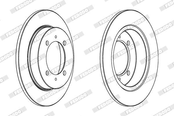 FERODO DDF886C Brake Disc