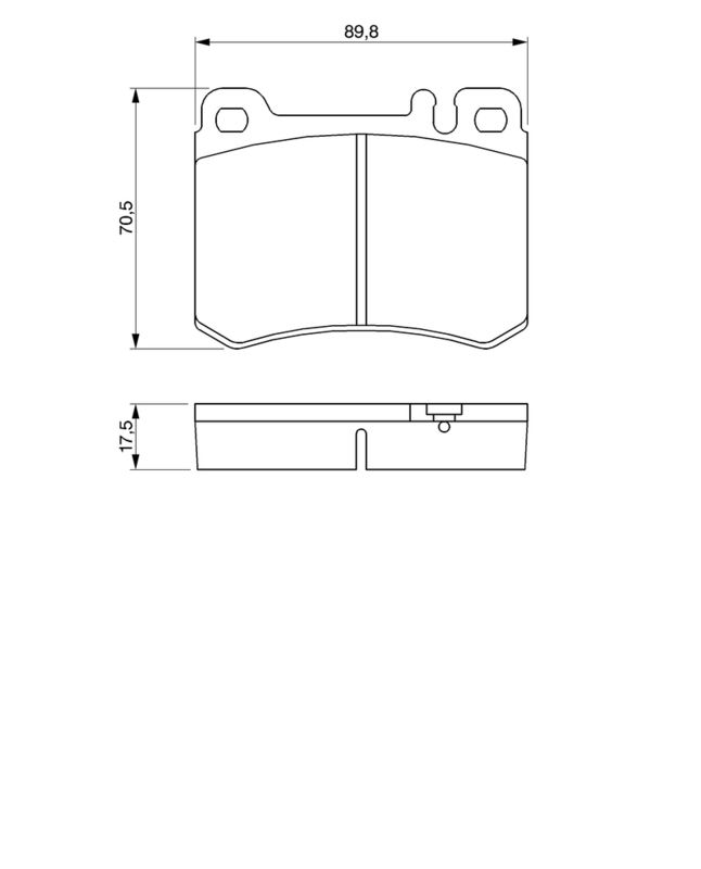 BOSCH 0986460959 Brake Pad Set, disc brake