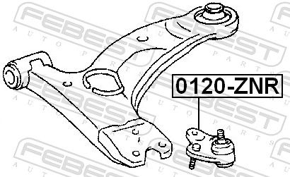 FEBEST 0120-ZNR Ball Joint