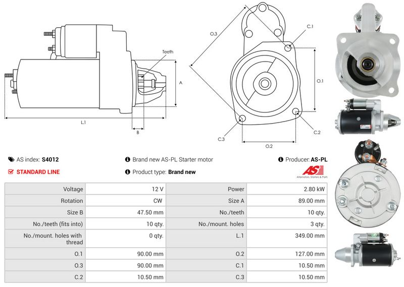 AS-PL S4012 Starter