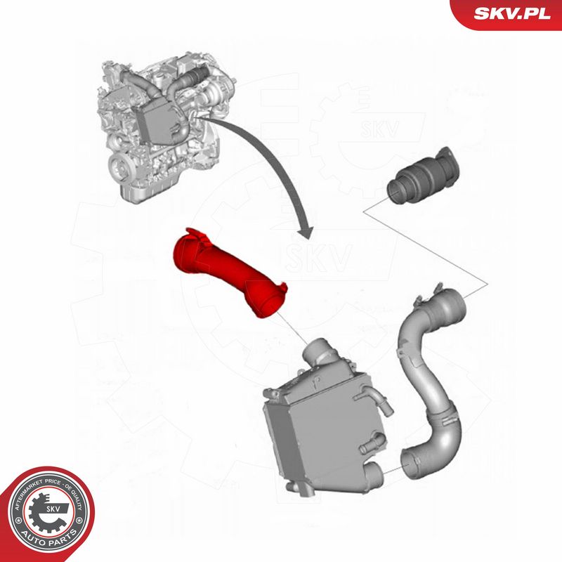 ESEN SKV 43SKV315 Charge Air Hose