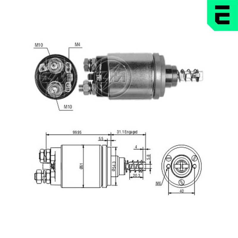 Магнітний перемикач, стартер, Era ZM542