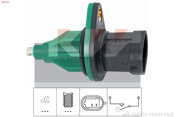 Перемикач, ліхтар заднього ходу, Kw 560151