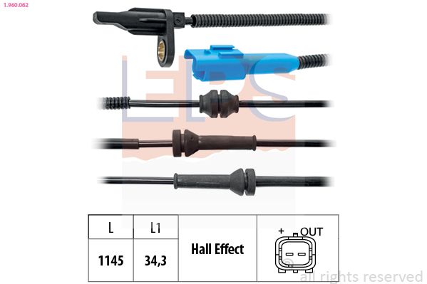 EPS CITROEN датчик ABS передній C2/3,Peugeot 1007 05-