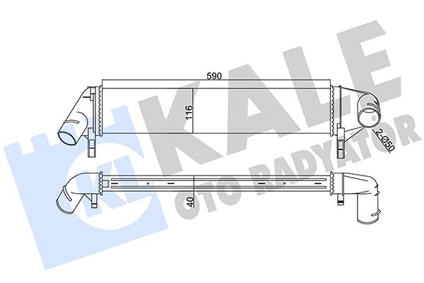 Охолоджувач наддувального повітря, Kale Oto Radyatör 345085