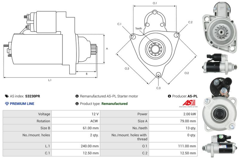AS-PL S3230PR Starter