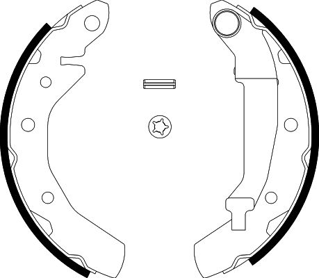 HELLA PAGID 8DB 355 001-741 Brake Shoe Set